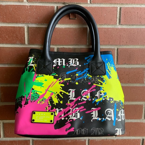 Rare L.A.M.B. Williamsfield Multi-Color Tote Bag - Picture 1 of 8